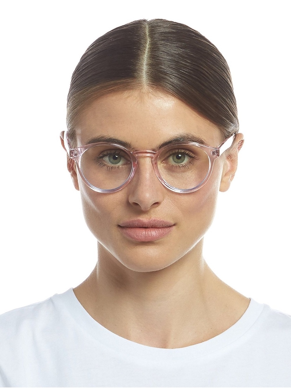 Le Specs - Whirlwind - Blue Light Clear Sunglasses - Pink Lemonade
